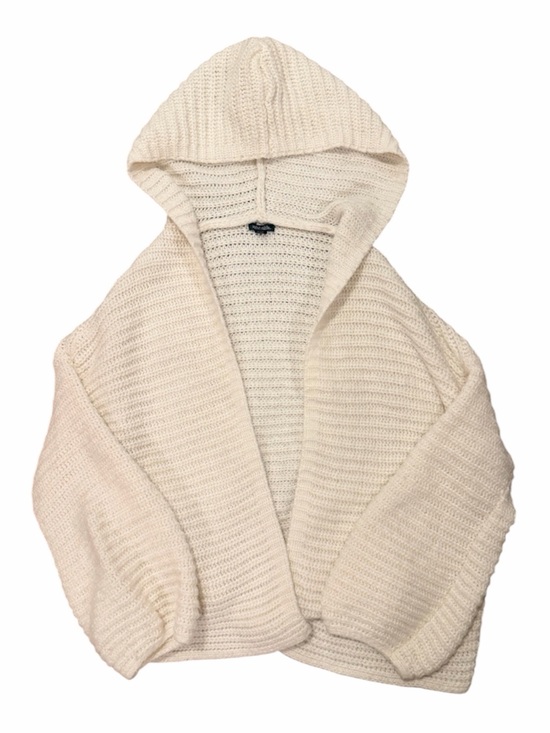 wild fable Sweaters - wild fable Cream Hooded Open-Front Knit Cardigan